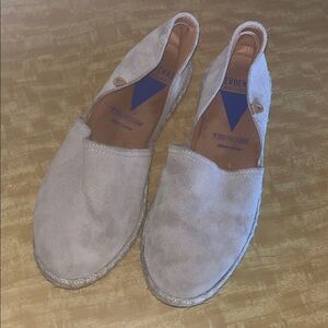 Verbenas Beige / grey Suede Espadrilles made in Spain size 41